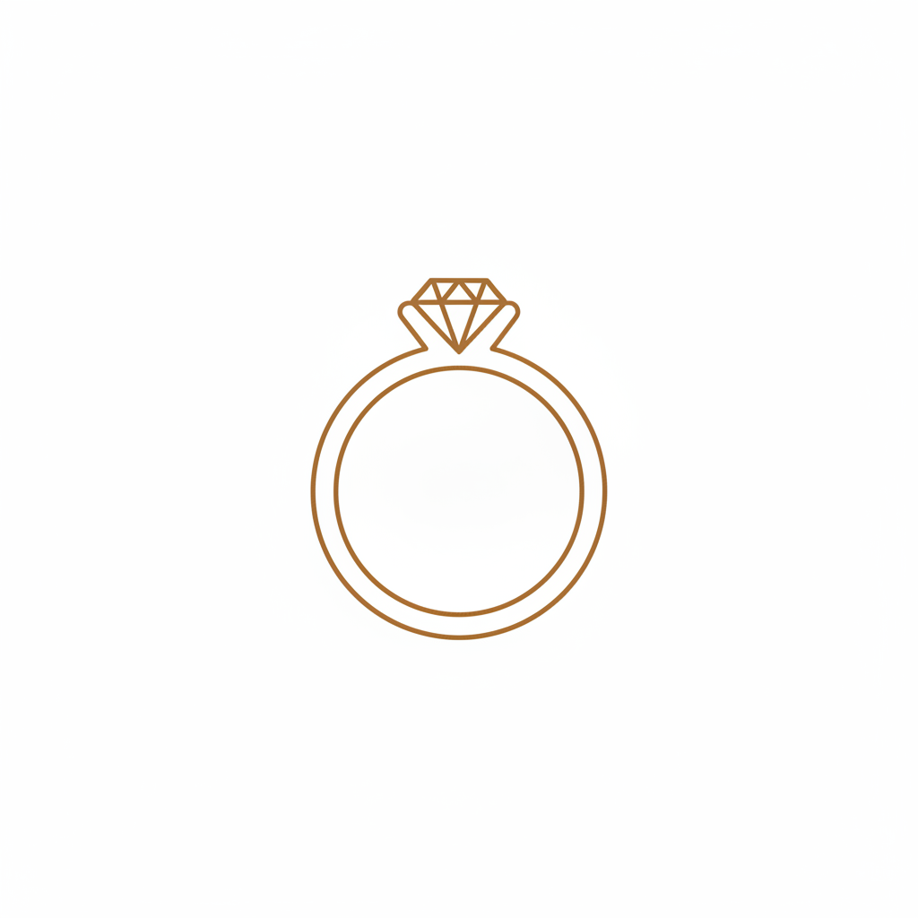 Extra Thin Brown Ring Icon